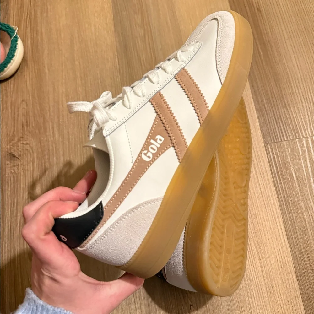 Gola White and Brown Sneakers - Picture 9 of 10